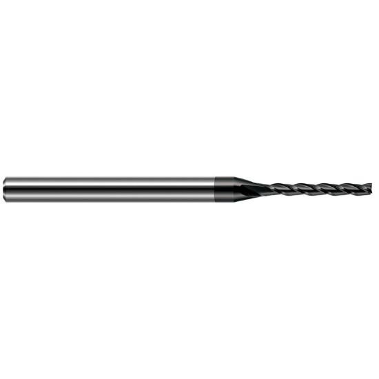 Picture of Harvey Tool 12770-C4 Dia 0.07 LOC 0.50 OAL2.50 End Mill Standard Flute Standard Helix Carbide Diamond Single End Square Sharp